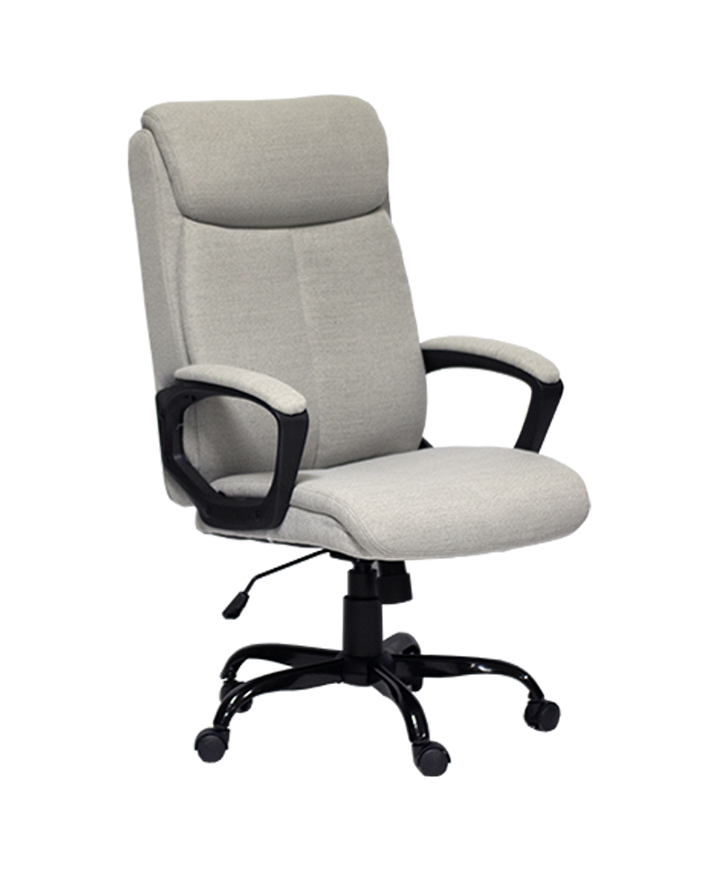 Sillón Ejecutivo CS2191E Tela Gris Cod.1752 Oficentro Rosa